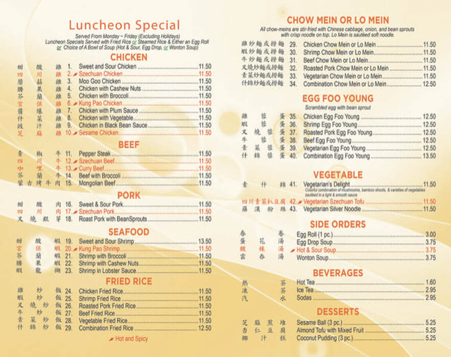 Lunch Specials